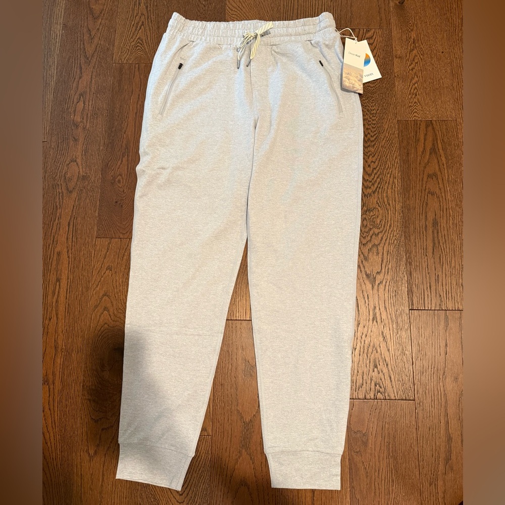 Vuori Ponto Performance Joggers in Platinum Heather